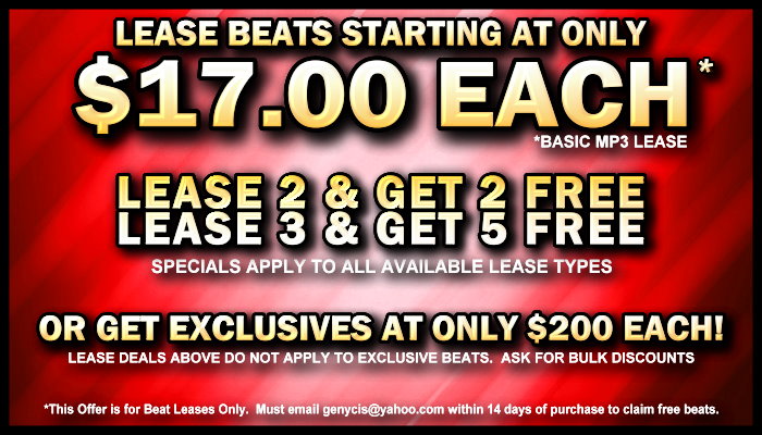 Rap Beats For Sale for Your Mixtape, Album, EP, and More!  Buy Beats Today at Genycis.com Beats!
